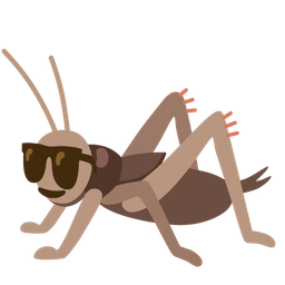 Smiling face with sunglasses and Cricket