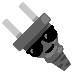 Smiling face with sunglasses and Electric plug