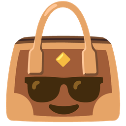 Smiling face with sunglasses and Handbag