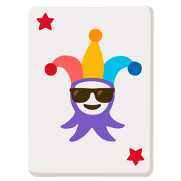 Smiling face with sunglasses and Joker