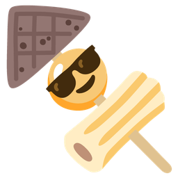 Smiling face with sunglasses and Oden