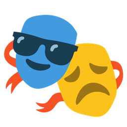 Smiling face with sunglasses and Performing arts