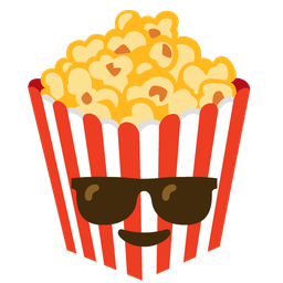 Smiling face with sunglasses and Popcorn