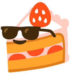 Smiling face with sunglasses and Shortcake