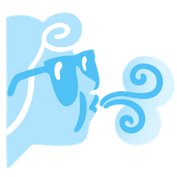 Smiling face with sunglasses and Wind face