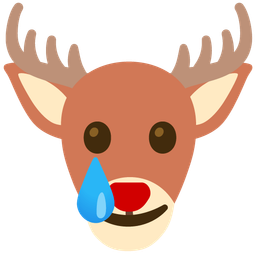 smiling face with tear and deer