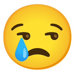smiling face with tear and unamused face
