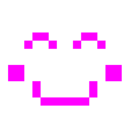 smiling face and alien monster