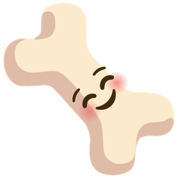 smiling face and bone