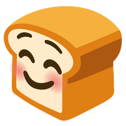 smiling face and bread