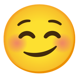 smiling face and confused face