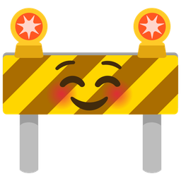 smiling face and construction