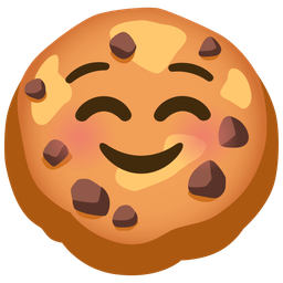 smiling face and cookie