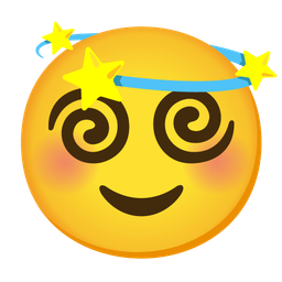 smiling face and dizzy