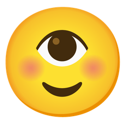 smiling face and eye