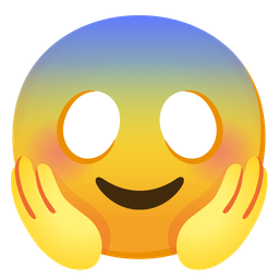 smiling face and face screaming in fear