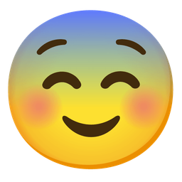 smiling face and fearful face