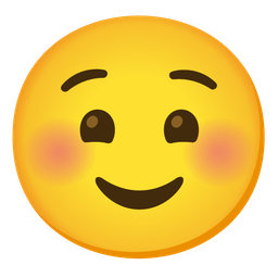 Smiling face and Grinning face with smiling eyes