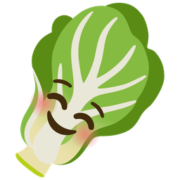 smiling face and leafy green