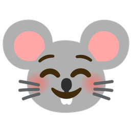 smiling face and mouse face