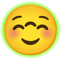 smiling face and radioactive