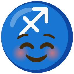 smiling face and Sagittarius
