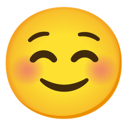 smiling face and slightly frowning face