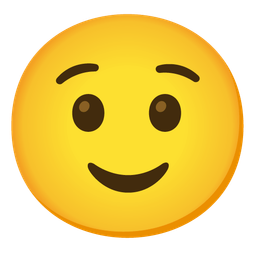 Smiling face and Slightly smiling face