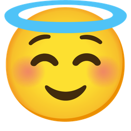 Smiling face and Smiling face with halo