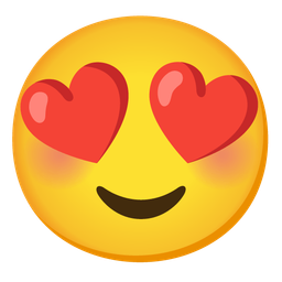 Smiling face and Smiling face with heart-eyes