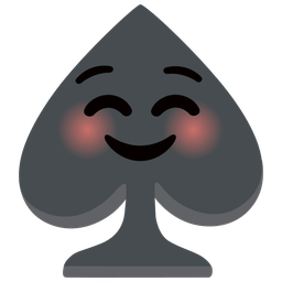 smiling face and spade suit