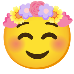 smiling face and tulip