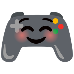 smiling face and video game