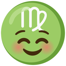 smiling face and Virgo