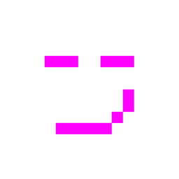 smirking face and alien monster