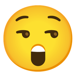 smirking face and astonished face