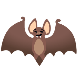 smirking face and bat