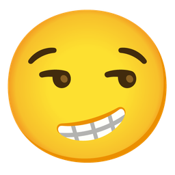 Smirking face and Beaming face with smiling eyes