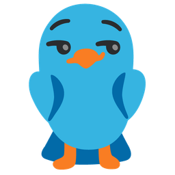 smirking face and bird