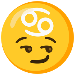 smirking face and Cancer