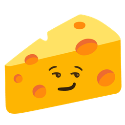smirking face and cheese wedge