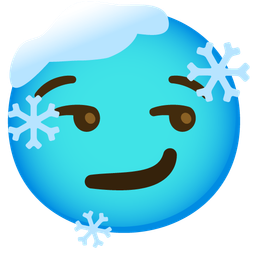 smirking face and cold face