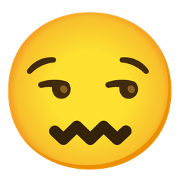 smirking face and confounded face