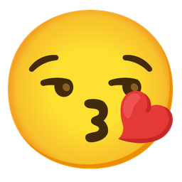 Smirking face and Face blowing a kiss