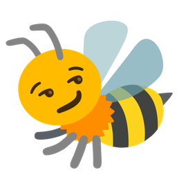 smirking face and honeybee