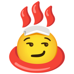 smirking face and hot springs