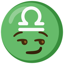 smirking face and Libra