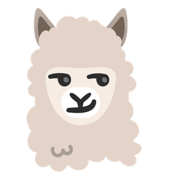smirking face and llama