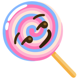 smirking face and lollipop