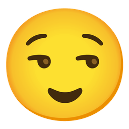 smirking face and relieved face